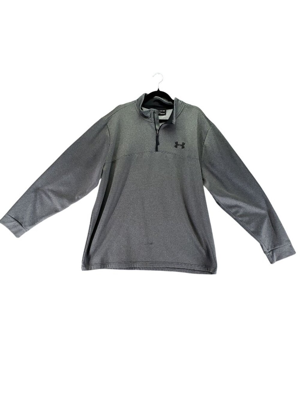 Under Armour Shirt Mens 3XL Gray ColdGear 1/4 Zip Pullover Sweatshirt